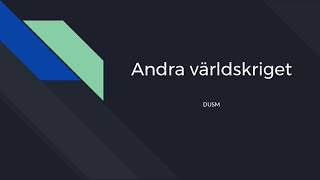 Andra världskriget [upl. by Aniretac872]