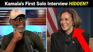 Kamala Harris Gives Her FIRST Solo Interview They TRIED To Hide It [upl. by Ahsinuq]