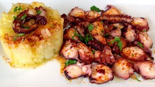 PULPO AL AJILLO  Recetas de Cocina [upl. by Nnoryt39]