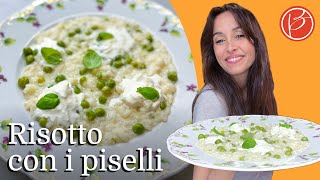 Risotto con piselli freschi e burrata  Benedetta Parodi Official [upl. by Elli301]