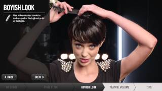 How To Create Short Hairstyles  Pixie Boyish Playful Volume  Redken [upl. by Rasec]