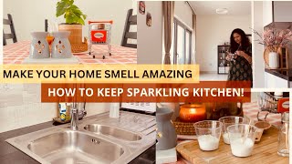 How to keep your Kitchen sparkling✨ amp refreshed🌱 in Monsoon  Homemade cleaning solution DIY [upl. by Golden]