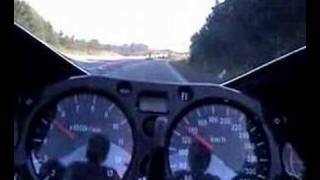 Hayabusa racing on autobahn at top speed and 0300 kmh acceleration [upl. by Enyal937]