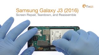 Samsung Galaxy J3 2016 Screen Repair Teardown and Reassemble  Fixezcom [upl. by Doug747]