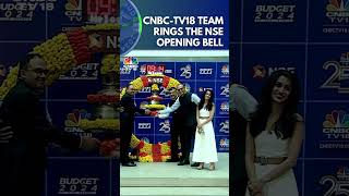 Budget 2024  Budget Special CNBCTV18 Team Rings NSE Opening Bell  Nirmala Sitharaman  N18S [upl. by Harris]