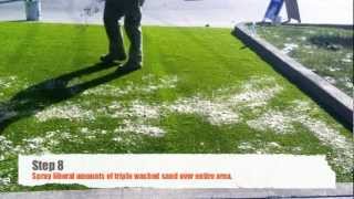 DIY artificial grass installation on concrete [upl. by Allen896]