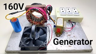 160V Free energy motor generator 56KW power full electricity generator Use copper coiltransformer [upl. by Crespo]