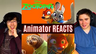 REACTING to Zootopia BEST DISNEY MOVIE Movie Commentary Animator Reacts [upl. by Fortier]