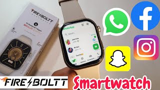 Fire Boltt Smartwatch Get WhatsApp Instagram Facebook Snapchat  Fire Boltt Smartwatch [upl. by Nylirad996]