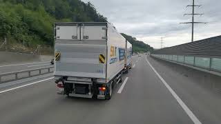 Mercedes Actros 1851 Fahrt Laufenburg bis Ebikon LU  Verzweigung Härkingen bis Ausfahrt Dagmarselle [upl. by Ethe]