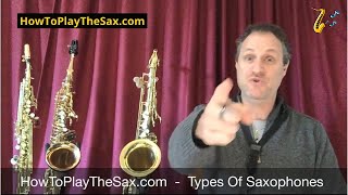 Types Of Saxophones  How To Play The Saxophone [upl. by Llib]