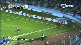 Atlas 1 Chivas 1 J18 Temp 9394 27Nov1993 Estadio Jalisco [upl. by Puff653]