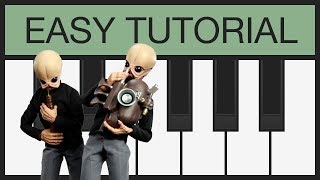 Star Wars  Cantina Band  EASY Piano Tutorial  Melodica  Slow [upl. by Gilleod]