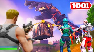 100 GIOCATORI vs MANO DEL TITANO su FORTNITE😱 Distrutta [upl. by Maribeth950]