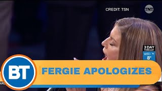 Fergie apologizes for National Anthem performance [upl. by Neumann]