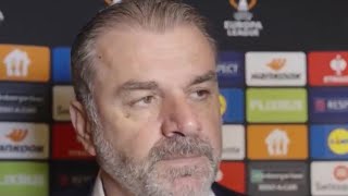 Galatasaray 32 Spurs Ange Postecoglou Interview  Tottenham Hotspur UEFA Europa League  COYS THFC [upl. by Semmes]