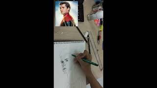 Sketch of Spidermanmarvel spidermanavengersmcu drawingart sketchtutorialpencildrawing [upl. by Studdard252]