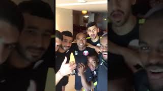 Victorious Qatar Soccer team Thanks Al Jazeera Academy Students [upl. by Ransom]