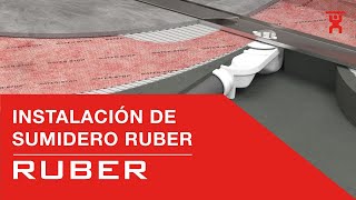 INSTALACIÓN SUMIDERO RUBER  Sifónico de perfil bajo [upl. by Tatiana]