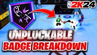 Unpluckable Badge Breakdown What tier do you need this badge on your Guard Build in NBA 2K24 [upl. by Nyliac]