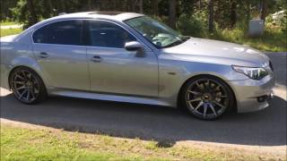 BMW E60 545I Sports mode V8 sound [upl. by Eiddam]