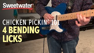 Chicken Pickin 101 — 4 Bending Licks [upl. by Remde]