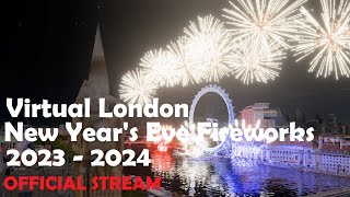 Spectacular New Years Eve fireworks as London welcomes 2024 [upl. by Lekim430]