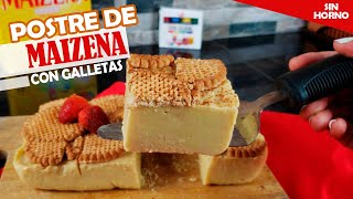 Postre de maizena y galleta  RECETA EN 3 MINUTOS [upl. by Nonnad453]