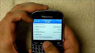 Mobile Hotspot on BlackBerry 7 1 [upl. by Theona392]