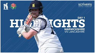 HIGHLIGHTS  Warwickshire v Lancashire  Bob Willis Trophy Day One [upl. by Ennagem]