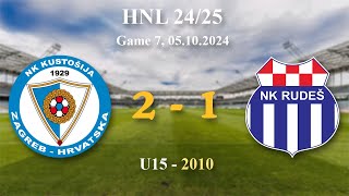 7 2010 U15 Kustošija 21 Rudeš HNL 2425 05102024 croatiafootball hnl [upl. by Sloatman]