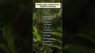 Zodiac Signs Ranked by Height [upl. by Alled485]