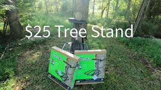 My first look at the Hang On tree stand by Realtree 25 Walmart Special [upl. by Nyltiac]