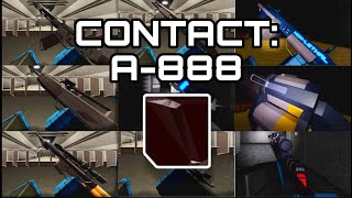 ALL WEAPON SHOWCASE Contact A888 ROBLOX [upl. by Blanchette6]