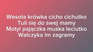 Kicia Kocia  kołysanka  tekst [upl. by Joachima]