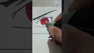 Drawing Sharingan fully active eye  Draw Dojutsueye Technique in Naruto  SS Artist [upl. by Gunnar]