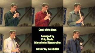 Carol of the Birds Mannheim Steamroller Christmas Cover by ALBEDO Recorder Quintet [upl. by Marilin401]