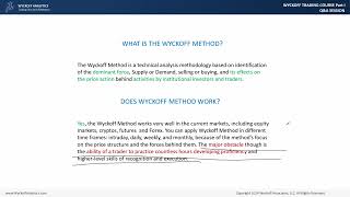 Wyckoff Trading Course Part 1 Fall 2024 Session 1  08262024 [upl. by Mima]