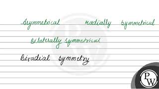 What is biradial symmetry [upl. by Norabal]