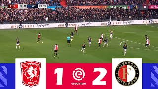 FC Twente versus Feyenoord 12  Eredivisie 202425  Wedstrijd Hoogtepunten [upl. by Nidroj]