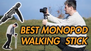 CAMERA Walking Stick  Monopod Review  With PROPER HANDLE Trekking pole Camlink CMP1 [upl. by Leahcym]