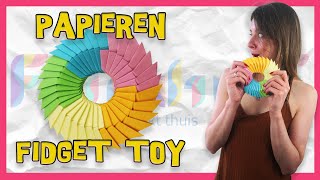 Kleurrijke makkelijke FIDGET vouwen van PAPIER [upl. by Peery]