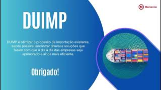 DUIMP  Declaração Única de Importação [upl. by Durstin]