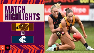 Hawthorn v Carlton Highlights  Week One 2024  AFLW [upl. by Obellia997]