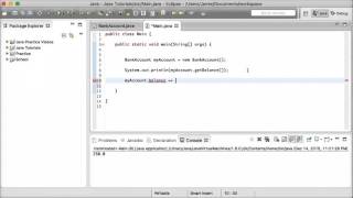 Java Tutorial 19  Accessor and Mutator Methods Setters and Getters [upl. by Nnyloj]