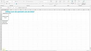 Excel m3 opmaak tekst en cellen [upl. by Grishilda302]