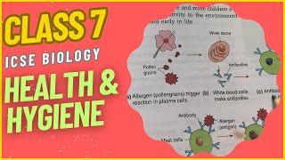 CLASS 7 ICSE Tutorial Health and Hygiene  Biology  ICSE [upl. by Navada]