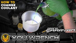 How to Change Coolant Antifreeze  Dodge Grand Caravan 36 V6 20112021 [upl. by Nyroc]