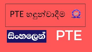 PTE Exam Pattern in Sinhala  PTE හඳුන්වාදීම සිංහල [upl. by Ppik975]