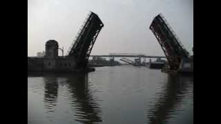 Detroits Fort Street Drawbridge gives a lift [upl. by Sices]